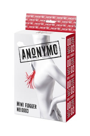 Флоггер плеть красно-черная Anonymo